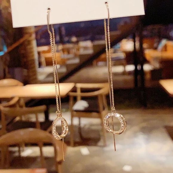 New 18k gold plated tassel luxury earrings - Picture 3 of 4